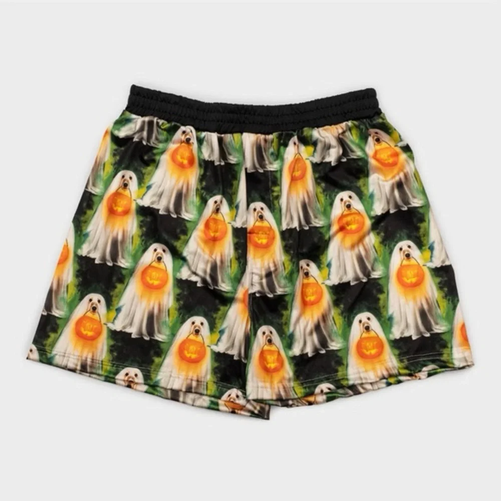 Men's nwt Special Thanks Halloween Ghost Dog Boxer Briefs - Small